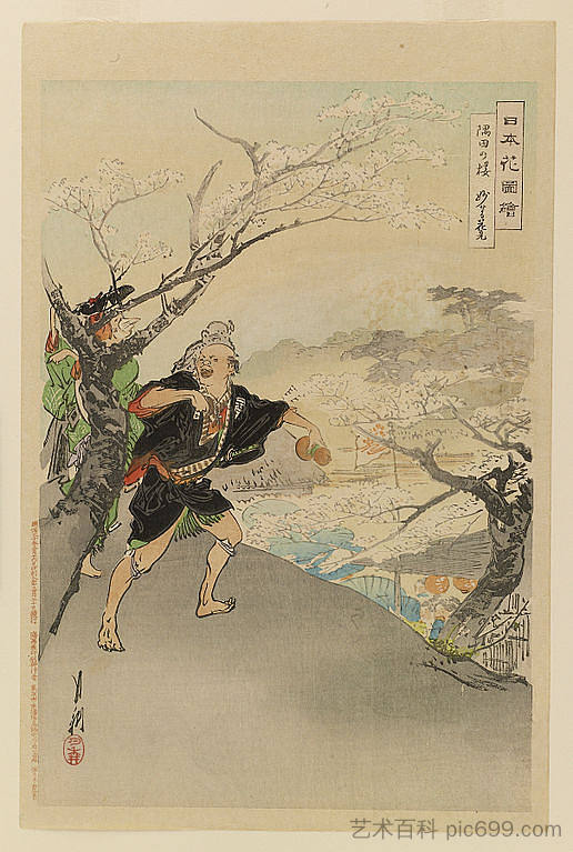 日本花子 Nihon hana zue (1897)，尾形月耕