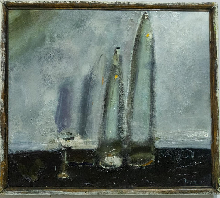 玻璃静物 Still Life With Glass (1987),奥列格·霍洛西