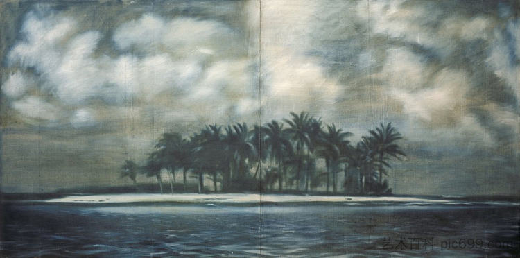 岛（双联画） Island (diptych) (1991)，奥列格·霍洛西