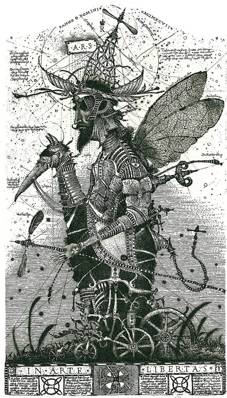 飞行朝圣者 Flying Pilgrim (1997)，作者：杰尼森科