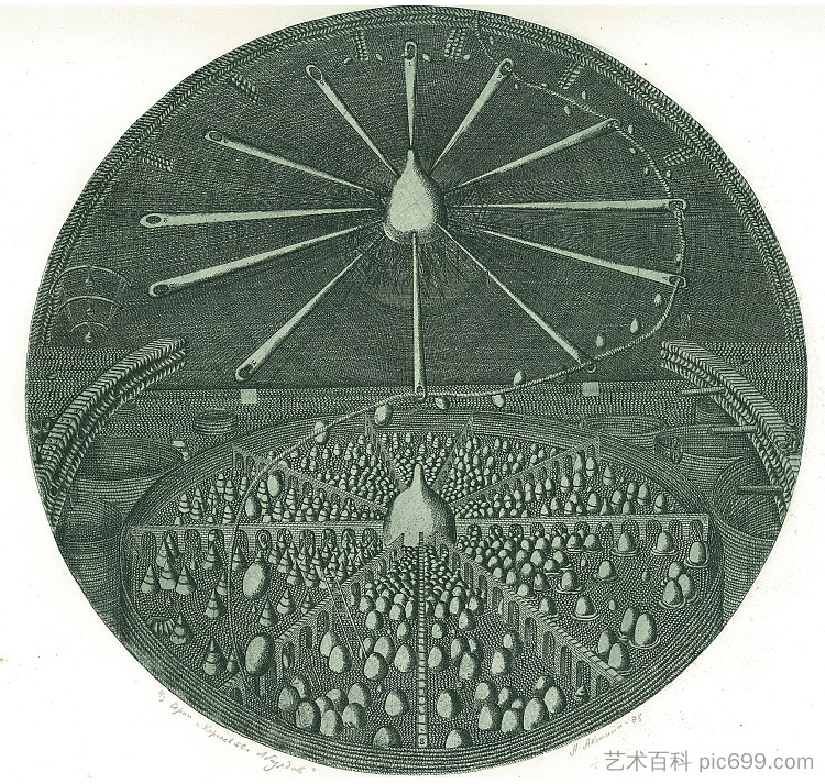 旅行的神化。《荒诞王国》乔纳森·斯威夫特 Apotheosis of Travel. Kingdom of the Absurd by Jonathan Swift (1978)，奥列克桑德·阿克西宁