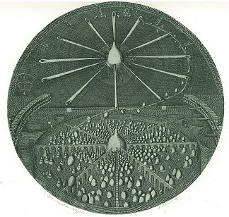 旅行的神化。《荒诞王国》乔纳森·斯威夫特 Apotheosis of Travel. Kingdom of the Absurd by Jonathan Swift (1978)，奥列克桑德·阿克西宁