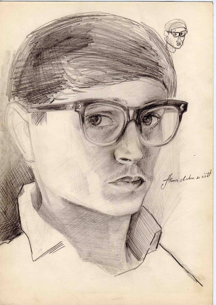 自画像 Self Portrait (1966)，奥列克桑德·阿克西宁
