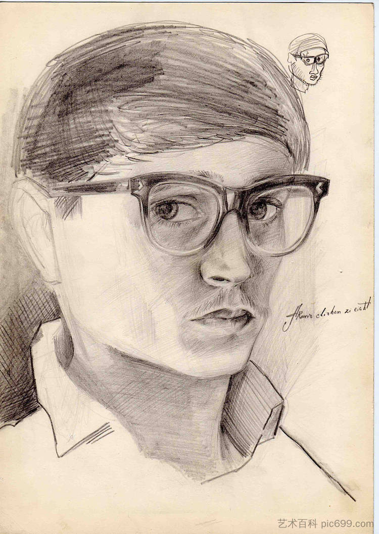 自画像 Self Portrait (1966)，奥列克桑德·阿克西宁