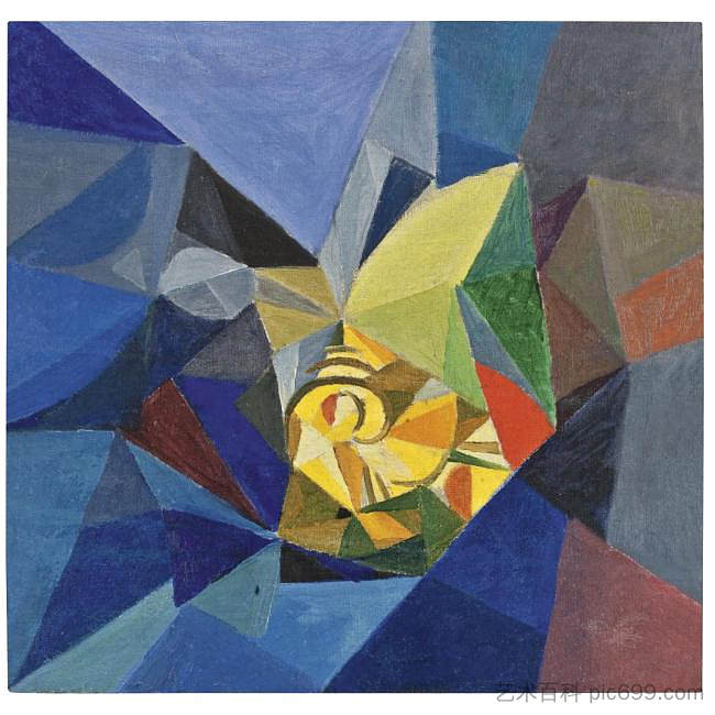 抽象构图 Abstract Composition (c.1915)，博格马佐夫