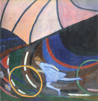带箍的女孩 Girl with a hoop (1913; Kiev,Ukraine                     )，博格马佐夫