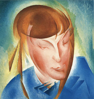 女儿的肖像 Portrait of the Daughter (1928; Kiev,Ukraine                     )，博格马佐夫