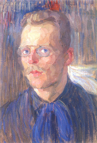 自画像 Self-portrait (1907; Kiev,Ukraine                     )，博格马佐夫