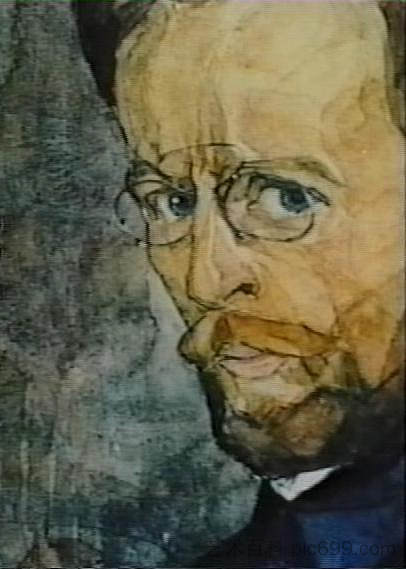 自画像 Self-portrait (1911; Kiev,Ukraine  )，博格马佐夫