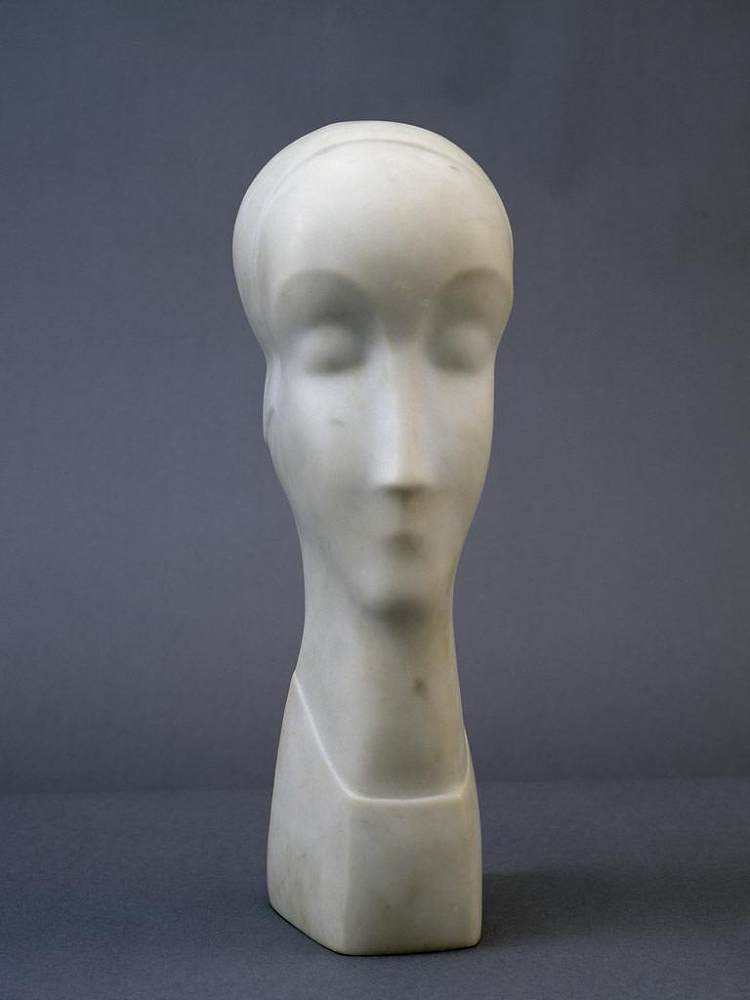 一个女人的头 Head of a Woman (1920 - 1921)，亚历山大・阿尔基边克