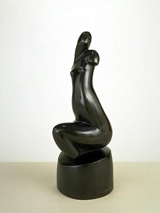 坐着的女性裸体（黑色躯干） Seated Female Nude  (Black Torso) (1909 – 1911)，亚历山大・阿尔基边克