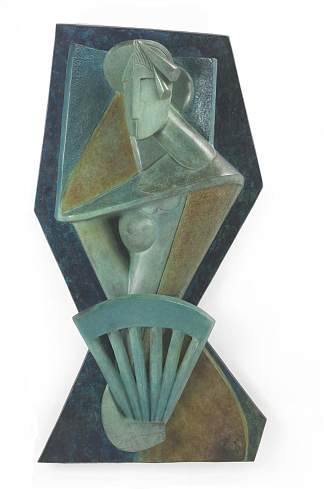 拿着扇子的女人 Woman with a Fan (1914)，亚历山大・阿尔基边克