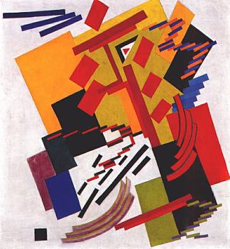 非客观构成（至上主义） Non-Objective Composition (Suprematism) (1916)，奥尔加·罗赞诺娃