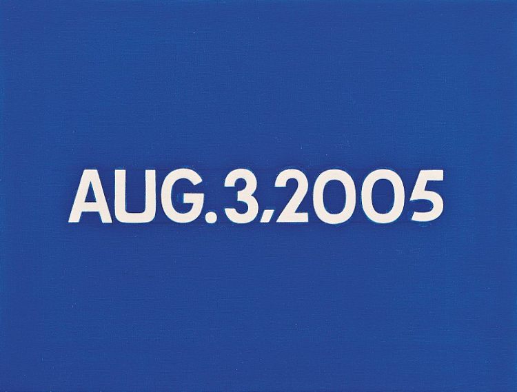 八月 3 2005 Aug. 3 2005 (2005)，河原温