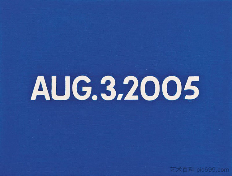 八月 3 2005 Aug. 3 2005 (2005)，河原温