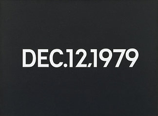 1979年12月12日（摘自《今日系列》周三） Dec. 12, 1979 (from Today Series, Wednesday) (1979)，河原温