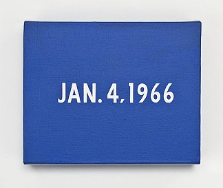 1966年1月4日（摘自今日系列） Jan. 4 1966 (from Today Series) (1966)，河原温