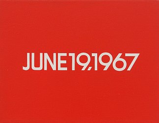1967年6月19日（摘自《今日丛书》第108期） June 19, 1967 (from Today Series, No. 108) (1967)，河原温