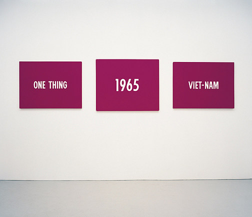 一个 Thing， 1965， 越南 - 南 One Thing, 1965, Viet-Nam (1965)，河原温