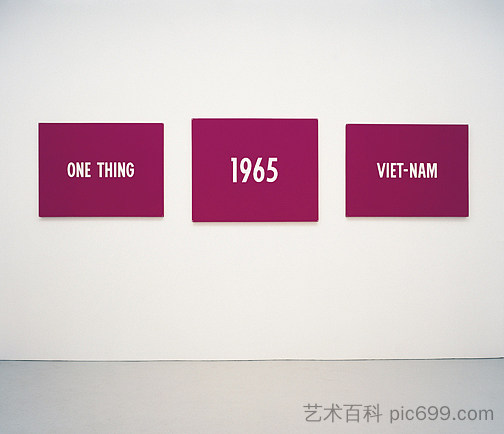 一个 Thing， 1965， 越南 - 南 One Thing, 1965, Viet-Nam (1965)，河原温