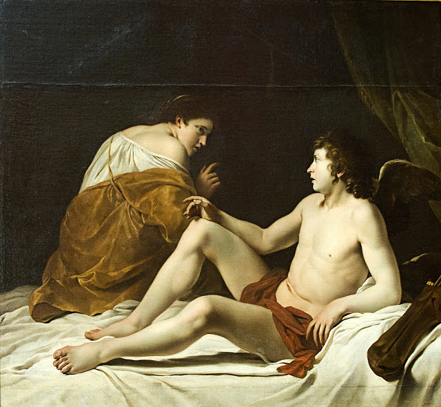 丘比特和普赛克 Cupid and Psyche (1630)，奥拉齐奥·真蒂莱斯基