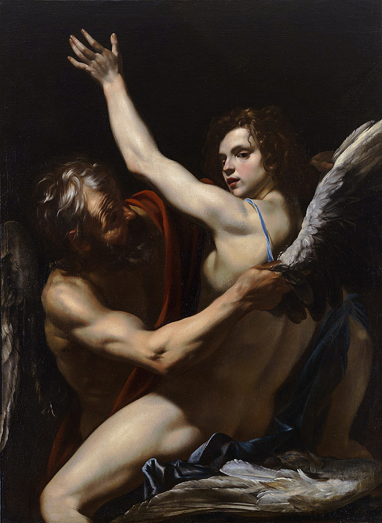 代达罗斯和伊卡洛斯 Daedalus and Icarus (1625; Italy ),奥拉齐奥·里米纳尔迪