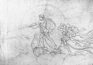 战车上的阿波罗 Apollo in a chariot (1817)，吉普林斯基