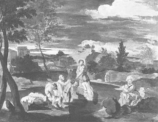 施洗约翰为人们施洗 John the Baptist baptizing people (1819)，吉普林斯基