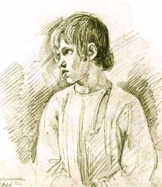 农民男孩 Peasant boy (1814)，吉普林斯基