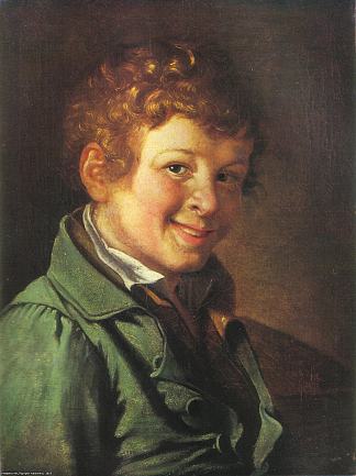 一个男孩的肖像 Portrait of a Boy (1819)，吉普林斯基