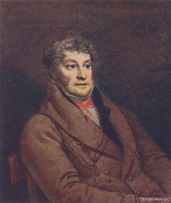 一个不知名的男人的肖像Portrait of an unknown man (1811)，吉普林斯 