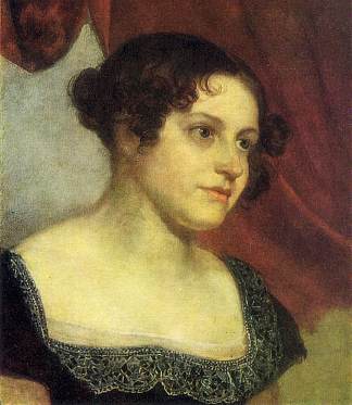 安娜·弗曼的肖像 Portrait of Anna Furman (1816)，吉普林斯基