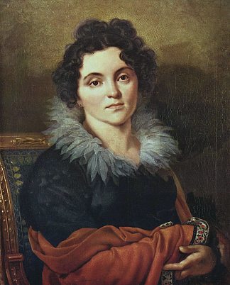 达里亚·尼古拉耶夫娜·奇沃斯托娃的肖像 Portrait of Darya Nikolaevna Chvostova (1814)，吉普林斯基