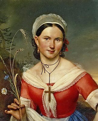 叶卡捷琳娜·亚历山德罗夫娜·捷列舍娃的肖像 Portrait of Ekaterina Aleksandrovna Telesheva (1828)，吉普林斯基