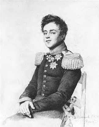 俄罗斯大公迈克尔·巴甫洛维奇的肖像 Portrait of Grand Duke Michael Pavlovich of Russia (1819)，吉普林斯基