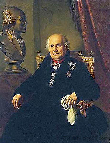 格里戈里·格里戈里耶维奇·库舍列夫的肖像 Portrait of Grigory Grigorievich Kushelev (1827)，吉普林斯基