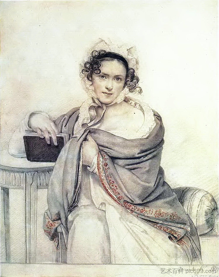 谢尔巴托娃公主的肖像 Portrait of the Princess S. S. Scherbatova (1819)，吉普林斯基