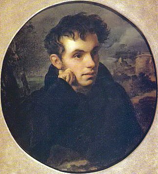 瓦西里·茹科夫斯基的肖像 Portrait of Vasily Zhukovsky (1816)，吉普林斯基