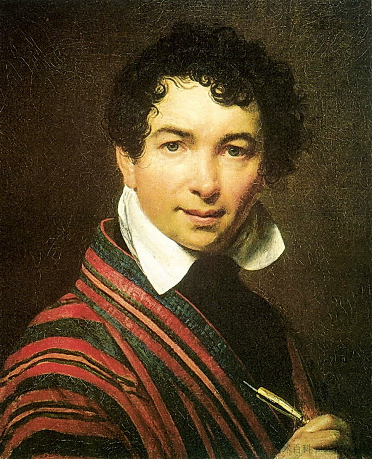 自画像 Self-portrait (1828)，吉普林斯基