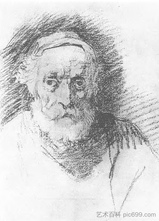老人的头 The old man's head (1807),吉普林斯基