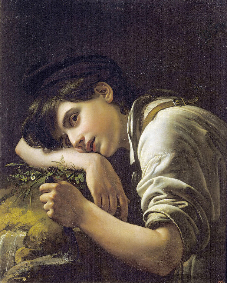 年轻的园丁 Young Gardener (1817)，吉普林斯基