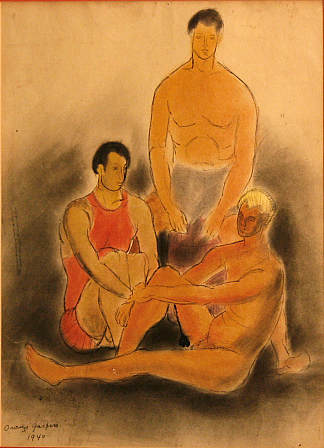 三个男性形象 Three Male Figures，奥朗佐·维托·加斯帕罗