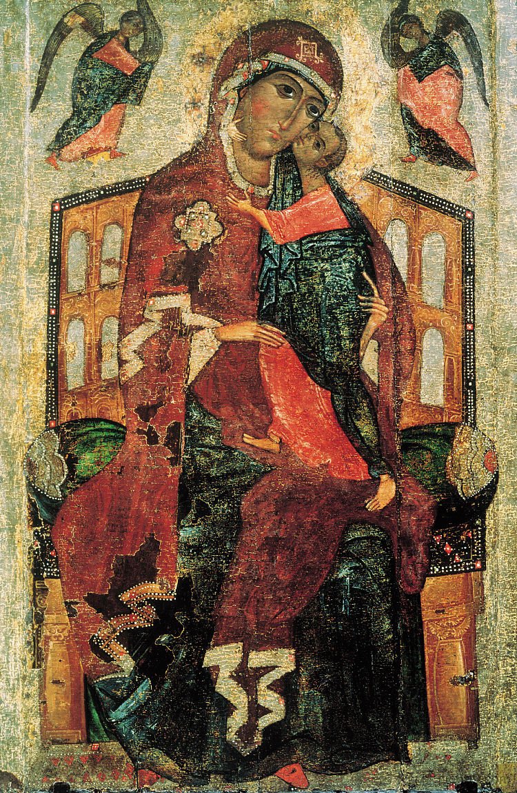 托尔加一世的西奥托科斯(大西奥托科斯) Theotokos of Tolga I (Big Theotokos) (c.1275 - c.1300),东正教圣像