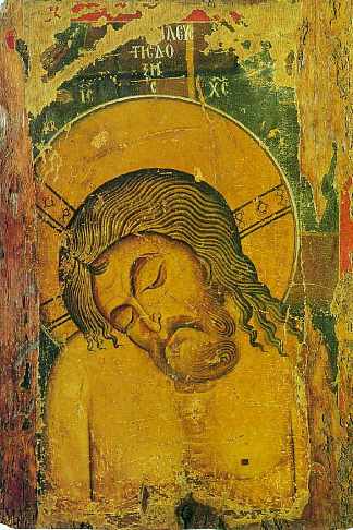 死去的基督 Dead Christ (c.1150)，东正教圣像