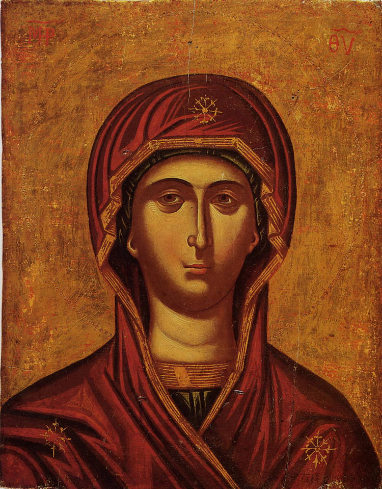圣母玛利亚 Virgin Mary (c.1600 - c.1650),东正教圣像