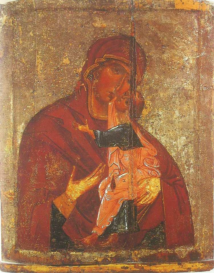 托尔加三世的西奥托科斯 Theotokos of Tolga III (1327)，东正教圣像