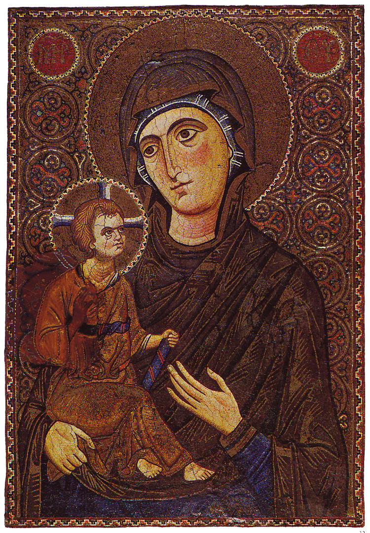 玛丽和孩子（Hodegetria） Mary and the Child (Hodegetria) (c.1200 - c.1225)，东正教圣像