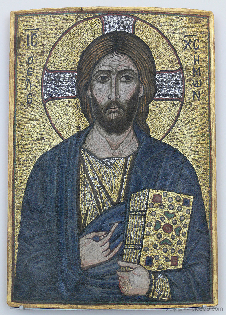 仁慈的基督 Christ the Merciful (c.1150)，东正教圣像