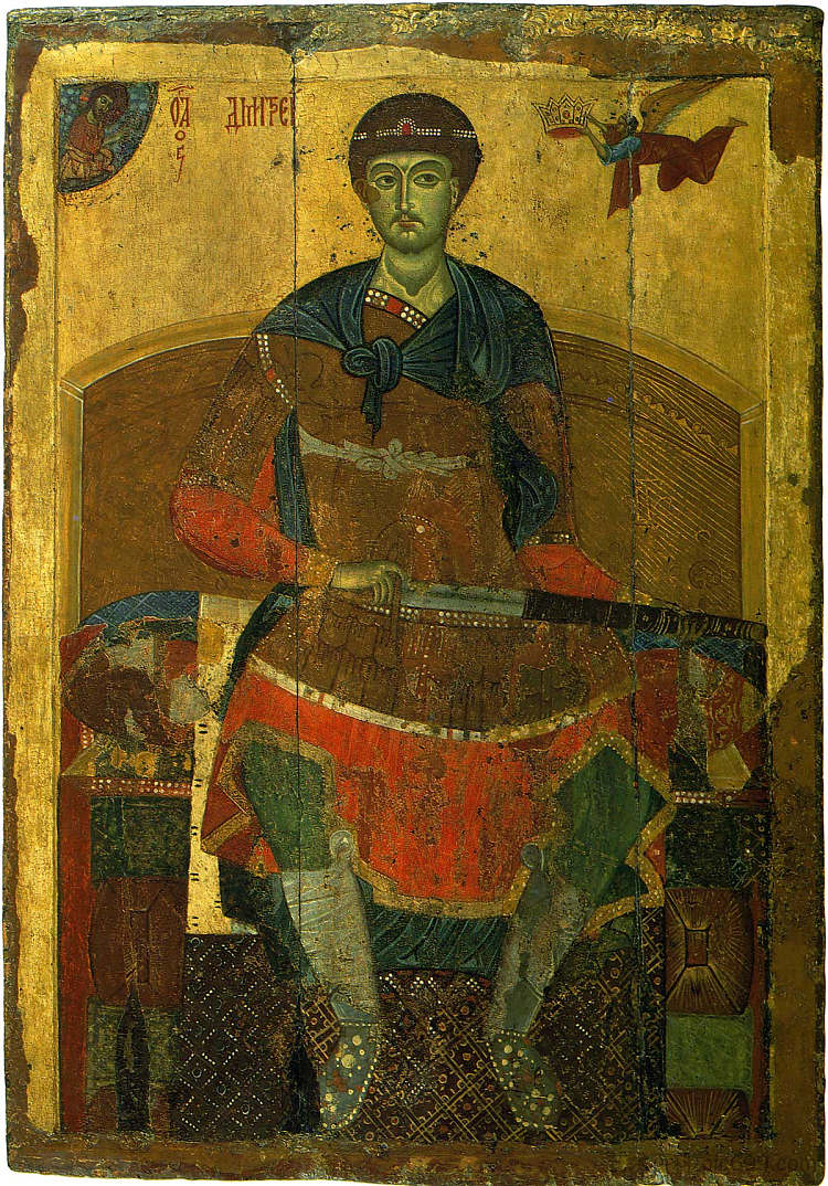 塞萨洛尼基的德米特里乌斯 Demetrius of Thessaloniki (1175 - 1225),东正教圣像