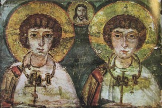 塞尔吉乌斯和巴克斯 Ss.Sergius and Bacchus (c.650)，东正教圣像